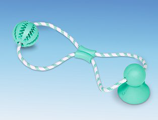 Nobby – gioco Dental Line in gomma con corda. 50cm